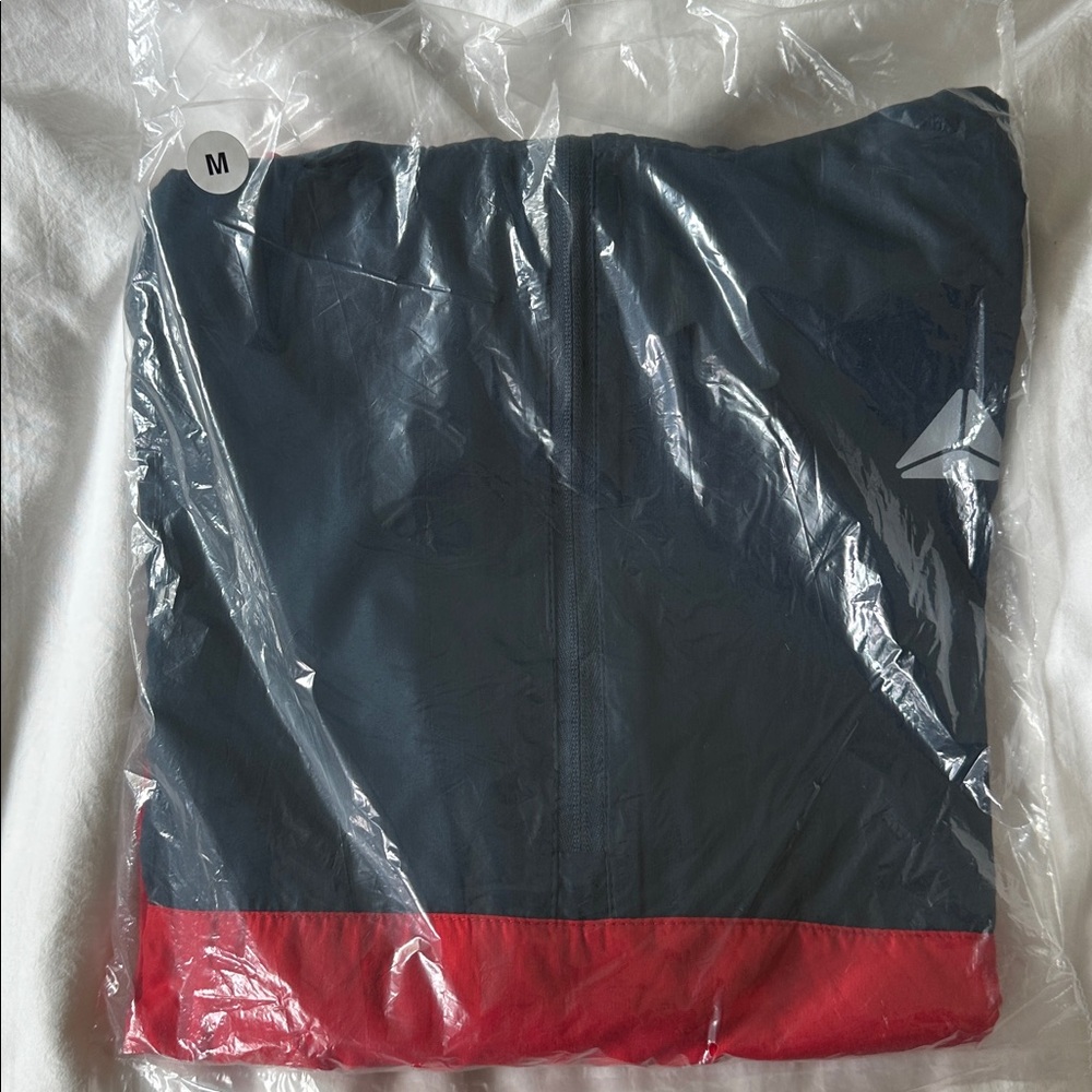 Navy and Red Axion footwear wind breaker Jacket